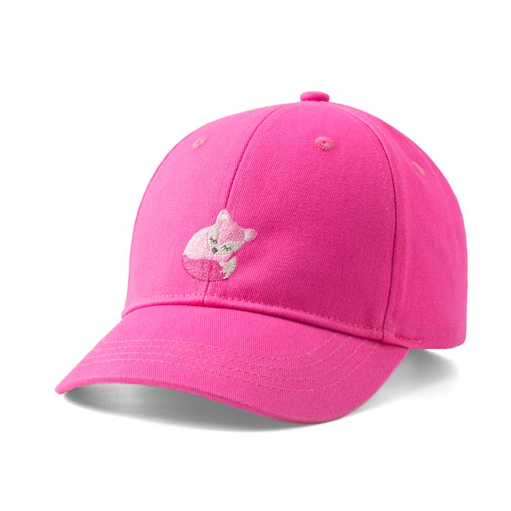 Casquette de baseball pour enfants avec écusson renard (tout-petit / petit enfant) pour la vente par Peppercorn Kids