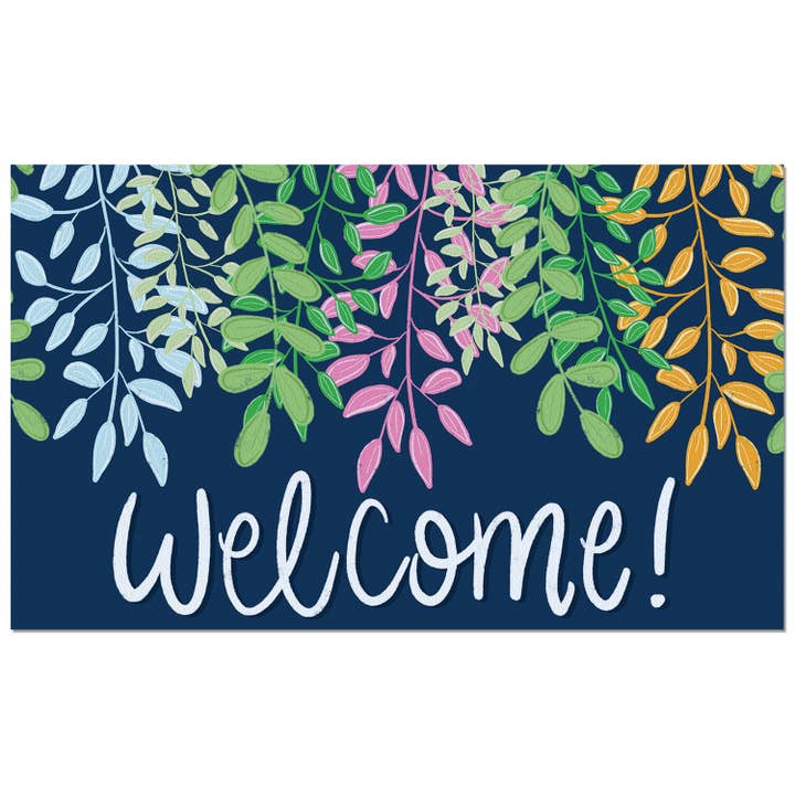Felpudo de Entrada para Interior/Exterior "Bienvenida de Flores Silvestres" para venta al por mayor de CounterArt/Highland Home/Thirstystone/CoasterStone