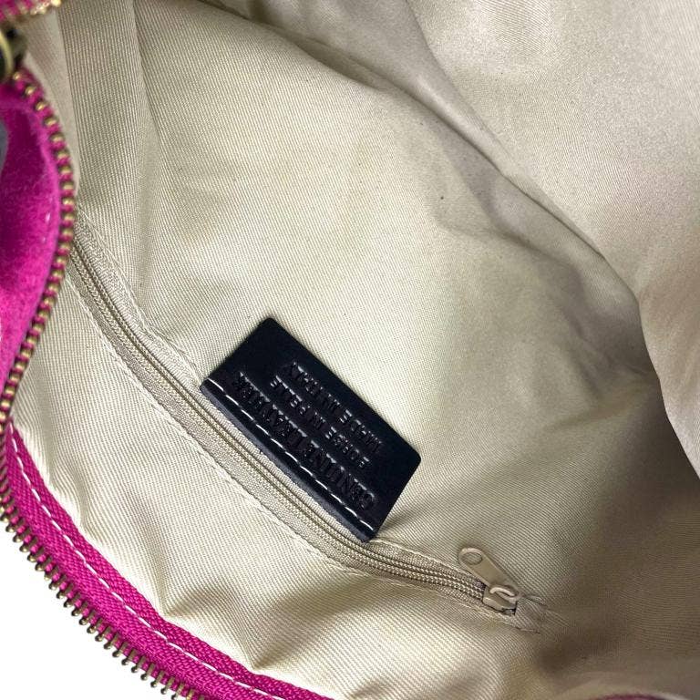 Chenson & Gorett - Wholesale Shoulder Bag - Women's - Italian Suede Leather Crossbody Bag with Zipper14