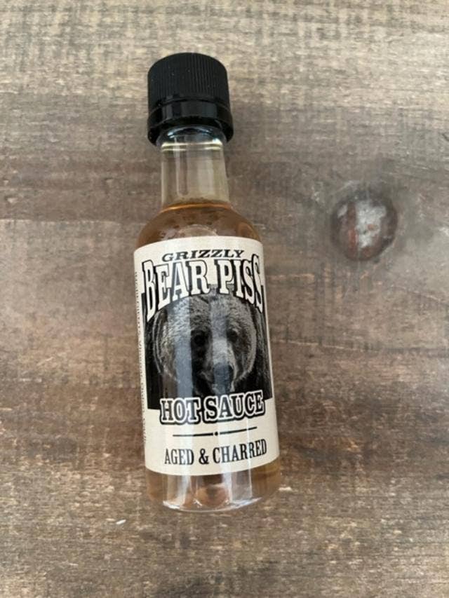 Fairhope Favorites, Inc. - Wholesale Hot Sauce - Grizzly Bear Piss Mini Hot Sauce - Aged & Charred3
