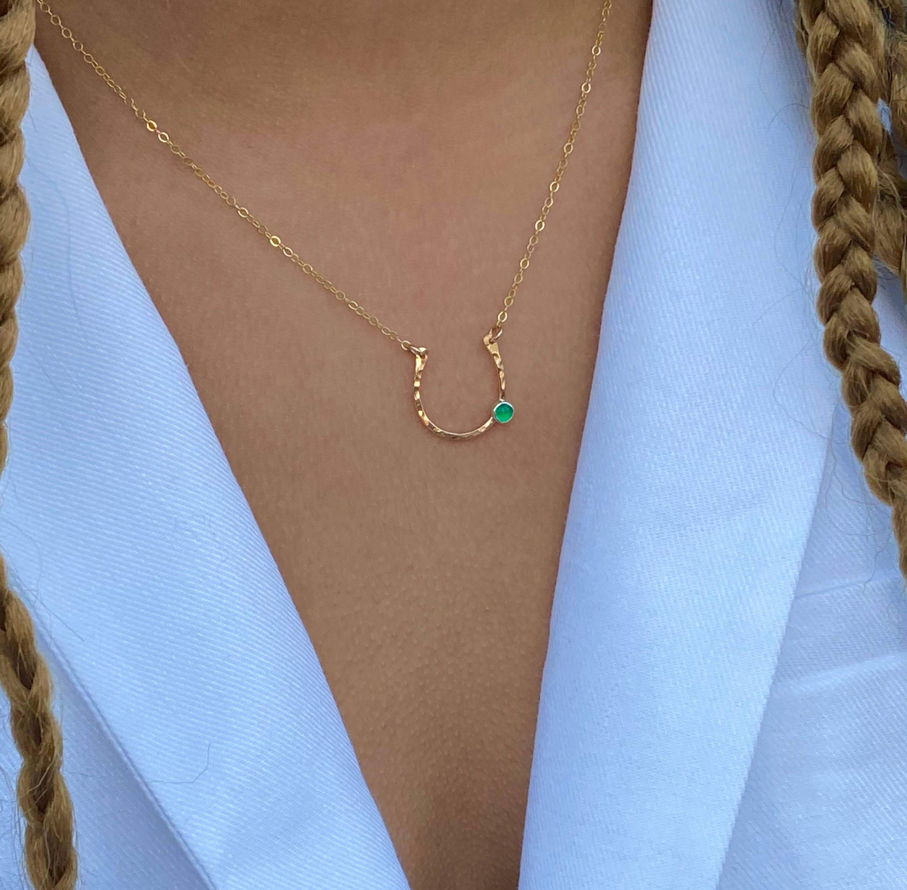 Bonnie Boardman Jewelry - Wholesale Pendant/Charm Necklace - Lucky Horseshoe Necklace-14kt gold fill6