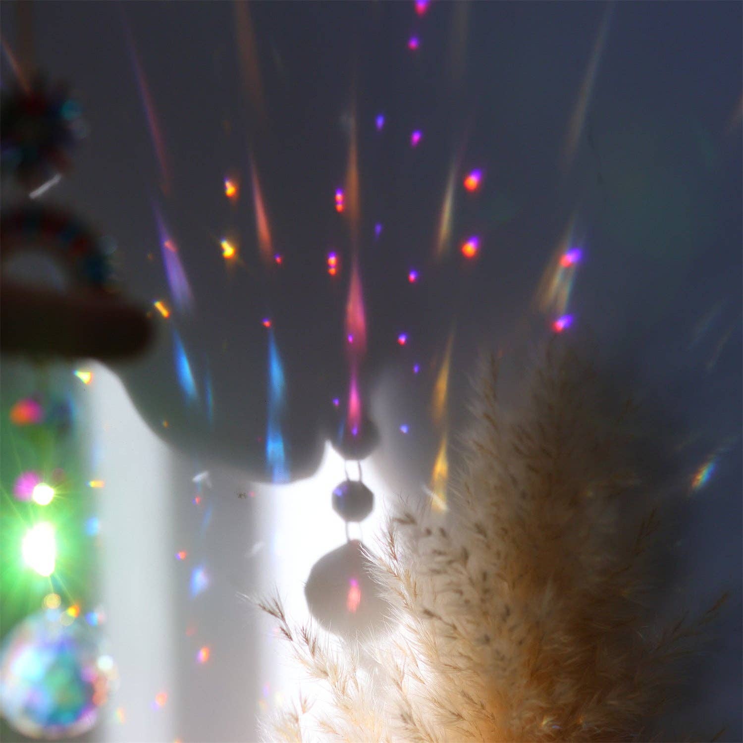 Dipped Shop – wholesale Suncatcher – 3+ Colorful Star Moon Suncatcher Hangings DPH19308