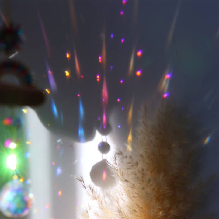 Dipped Shop – wholesale Suncatcher – 3+ Colorful Star Moon Suncatcher Hangings DPH19308