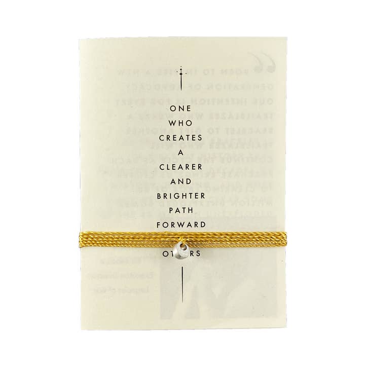 NOUVEAU BRACELET TRAILBLAZER EN SOIE LAOTIENNE - LEGACIES OF WAR COLLABORATION pour la vente par ARTICLE22 :: Peacebomb Jewelry