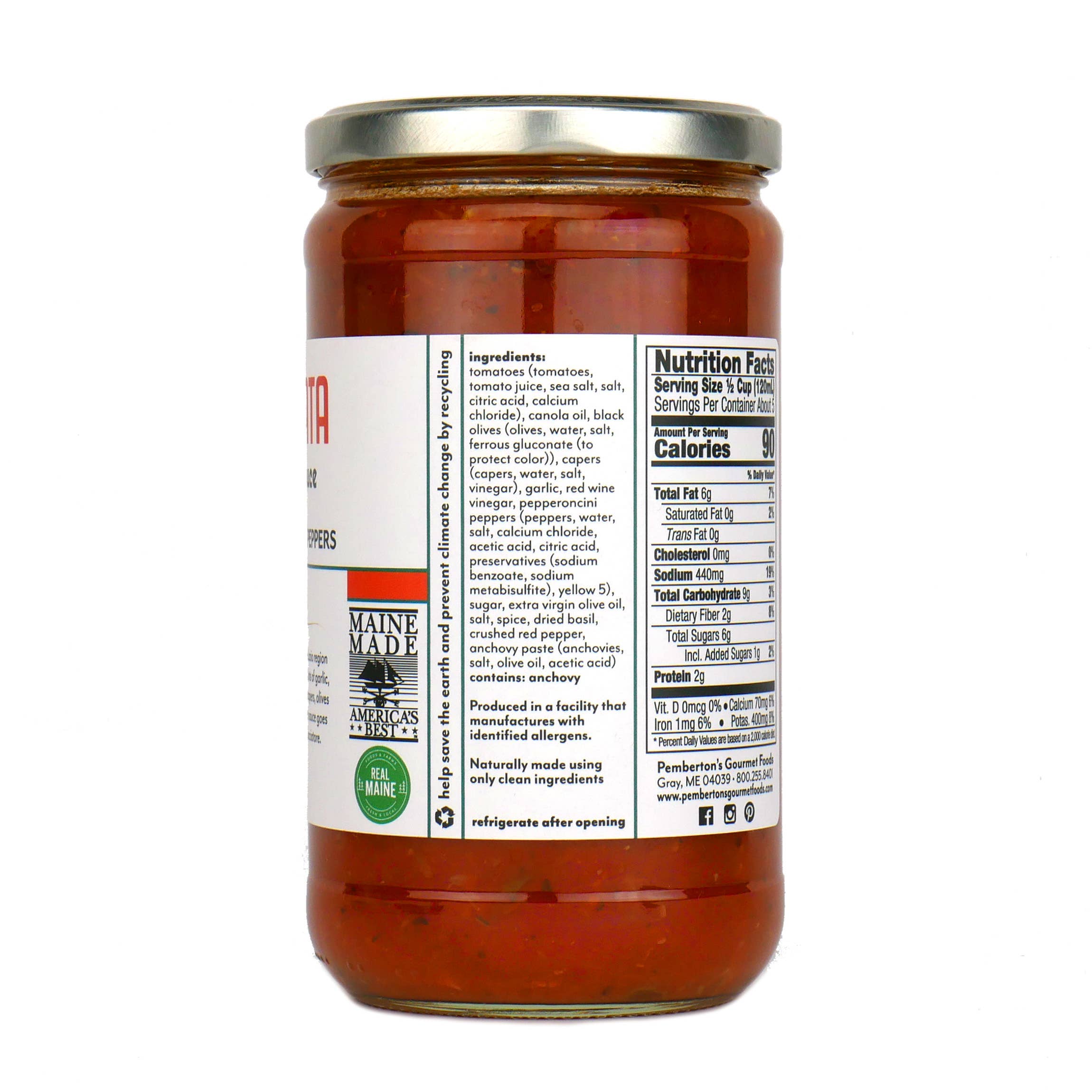 Pemberton's Gourmet Foods - Wholesale Pasta Sauce - Spicy Arrabbiata Pasta Sauce2