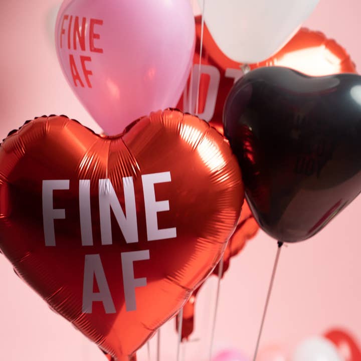 FINE AF Mylar Balloon for wholesale by Very Pun Stuff
