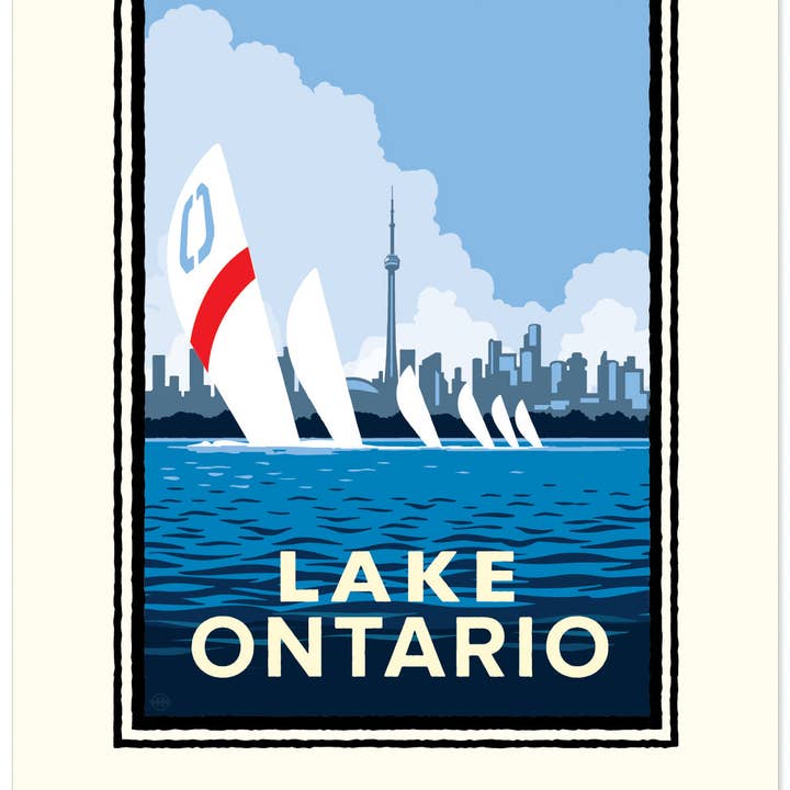Landmark Great Lakes | Lake Ontario for wholesale by Legendary Landmark Art Prints