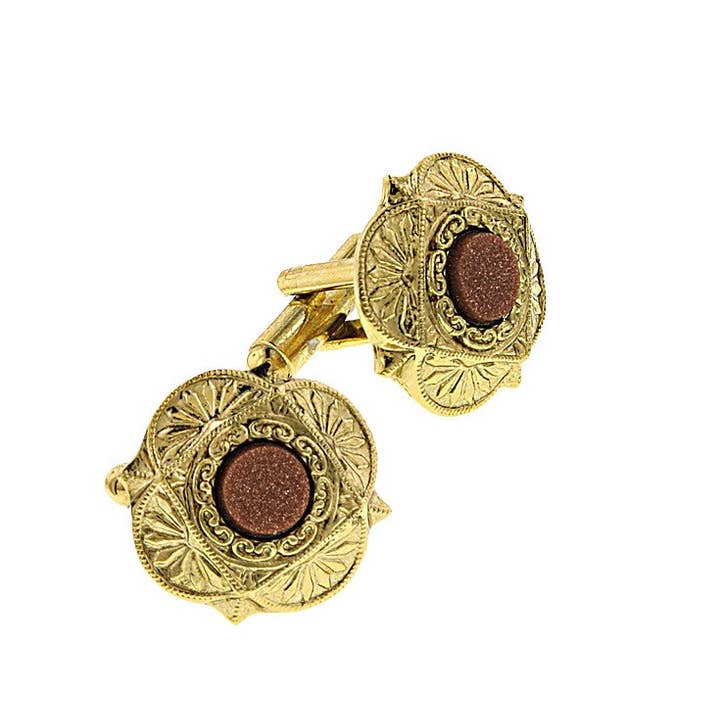 1928 Jewelry - Wholesale Cufflinks - 1928 Jewelry Art Deco Style Semi Precious Cufflinks3