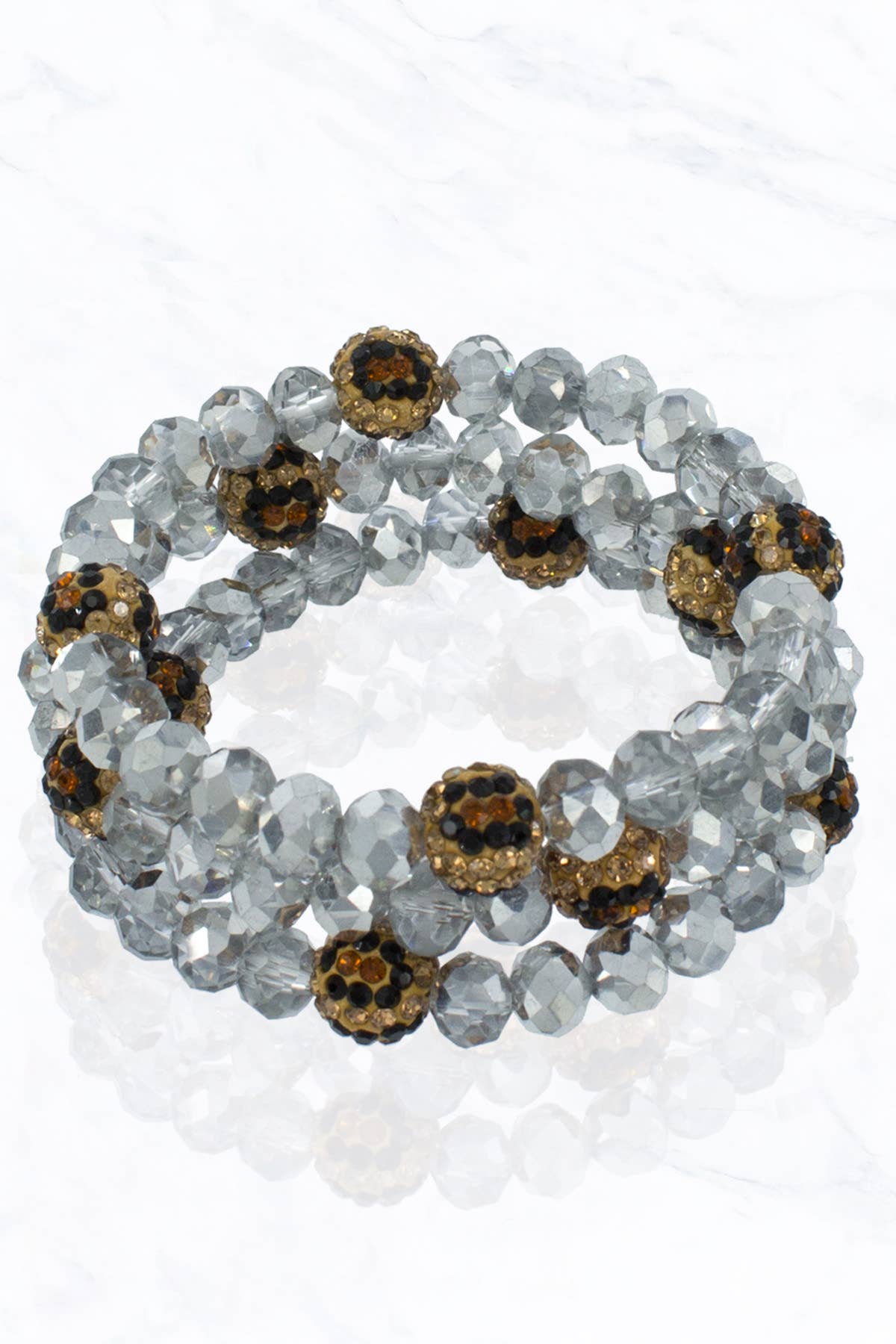 Suzie Q USA - Venta al por mayor Pulsera de cuentas - Pulsera Bola Bead & Leo Stone15