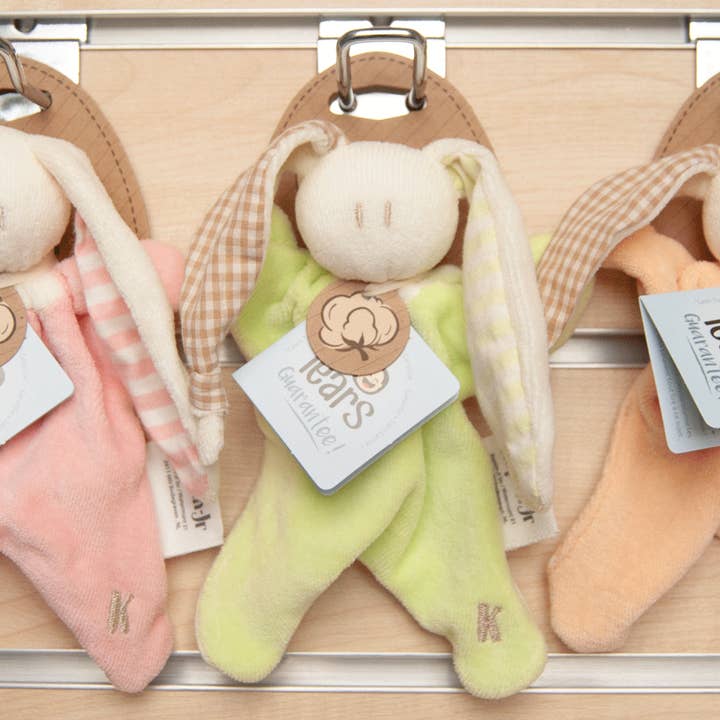 Keptin-Jr – Großhandel Sicherheits-/Kuscheldecke – Baby – Little Toddel Schmusetuch in Limettengrün2