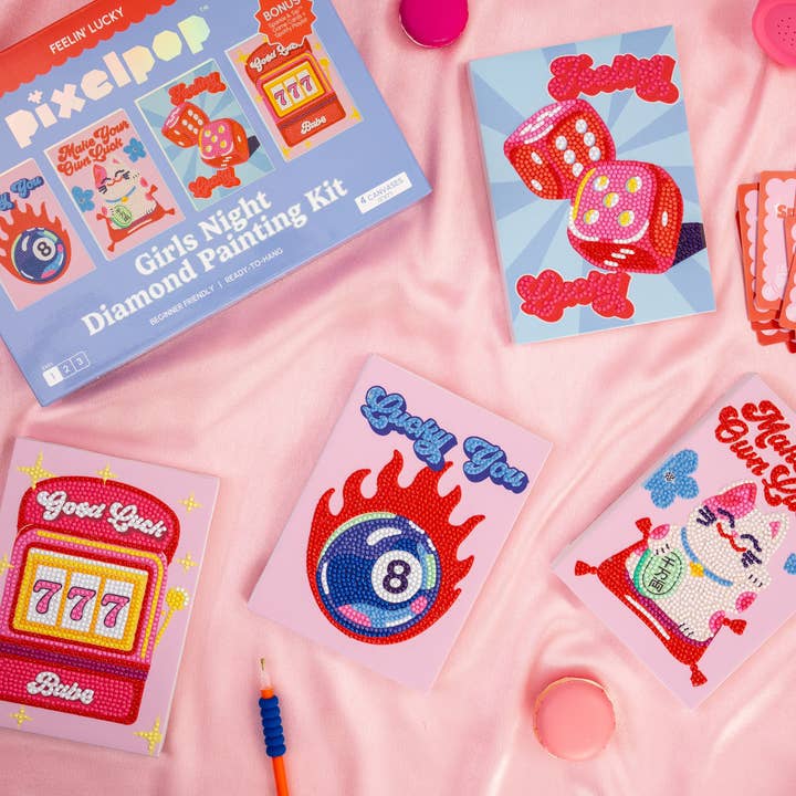 PixelPop™ Diamantkunst — Meidenavond Editie — Voel je Gelukkig voor wholesale door House of Party