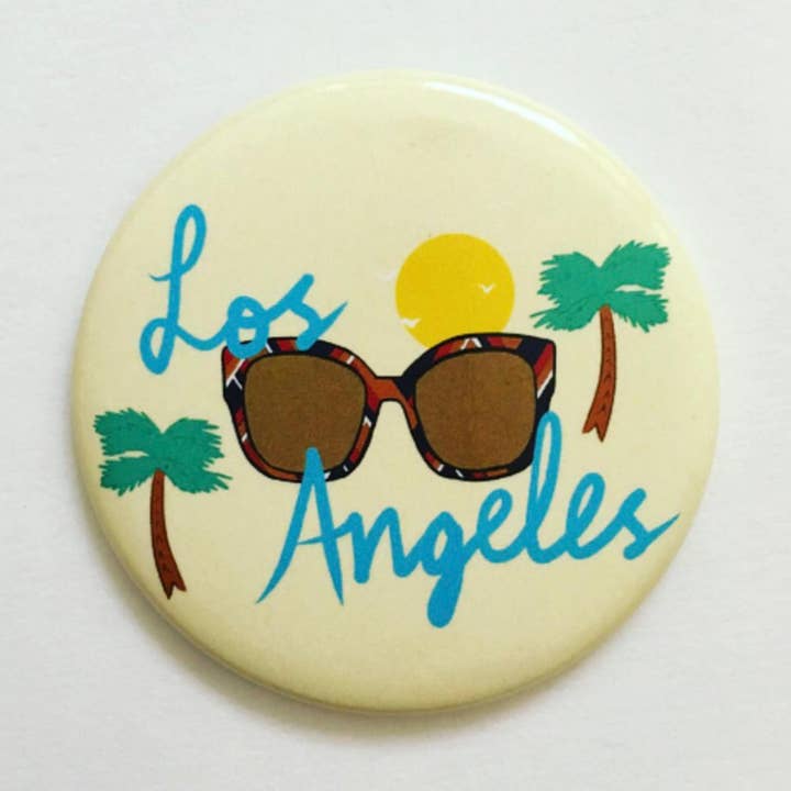 Los Angeles Magnet - Lunettes de soleil, soleil et palmiers pour la vente par Made by Nilina
