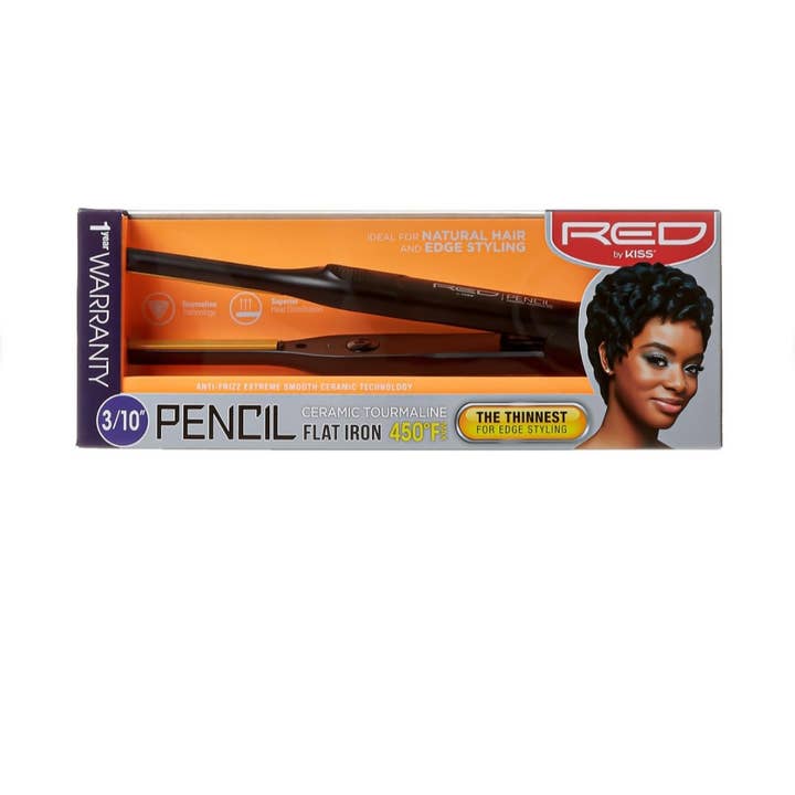 KISS Red 3/10" Pencil Flat Iron 450°F for Edges & Short Hair and other Purchase Wholesale custom flat iron. Free Returns & Net 60 Terms on Faire trending on Faire.