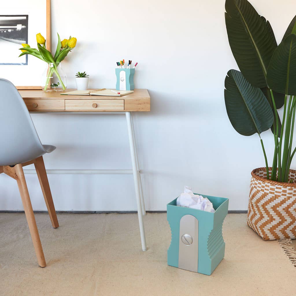 Balvi – Großhandel Mülleimer/Papierkorb – Balvi Mülleimer in Form eines Anspitzers, türkis, Kunststoff3