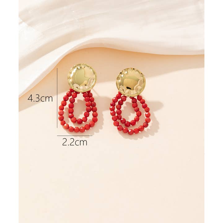 Blossom bijoux - Wholesale Hoop Earrings - 24BOA013 Stainless Steel Stud Earrings