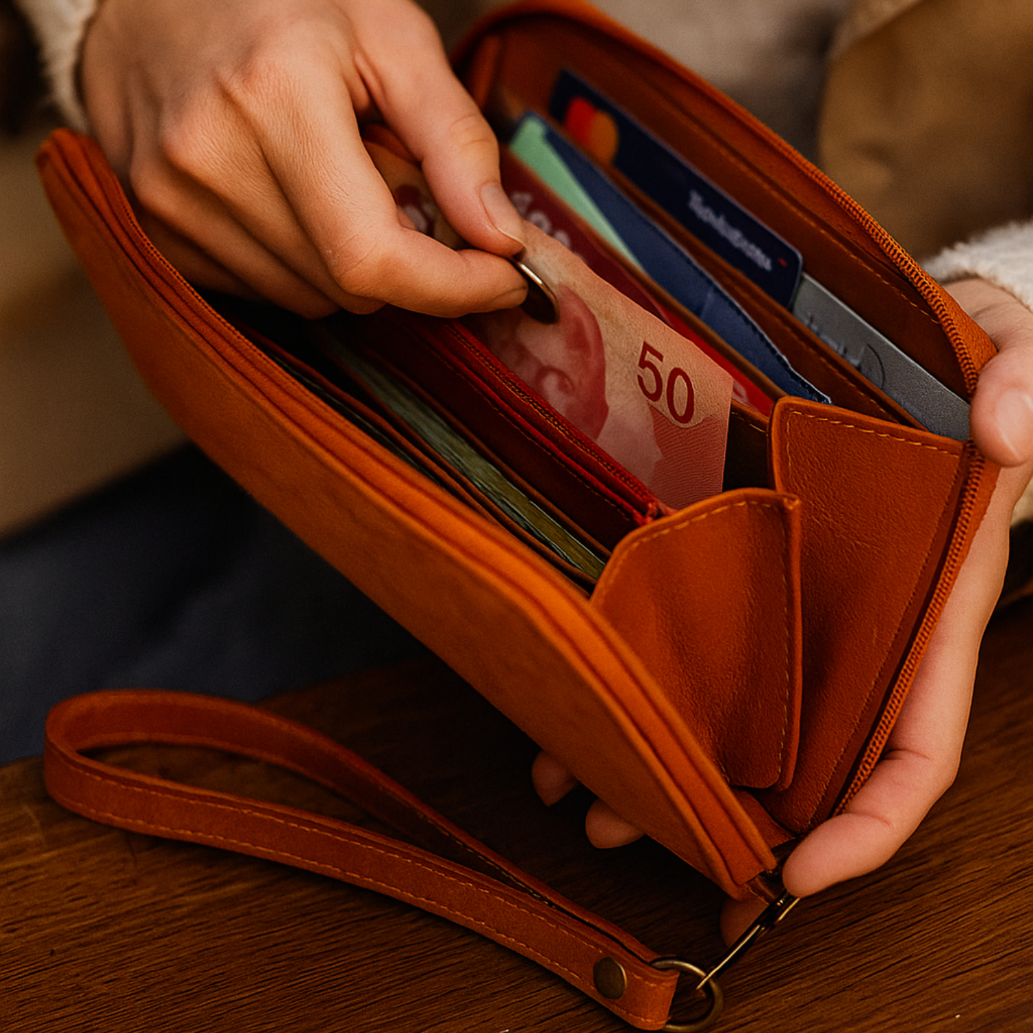 Hides - Wholesale Wallet - Women's - Leather Zip Around Wallet10