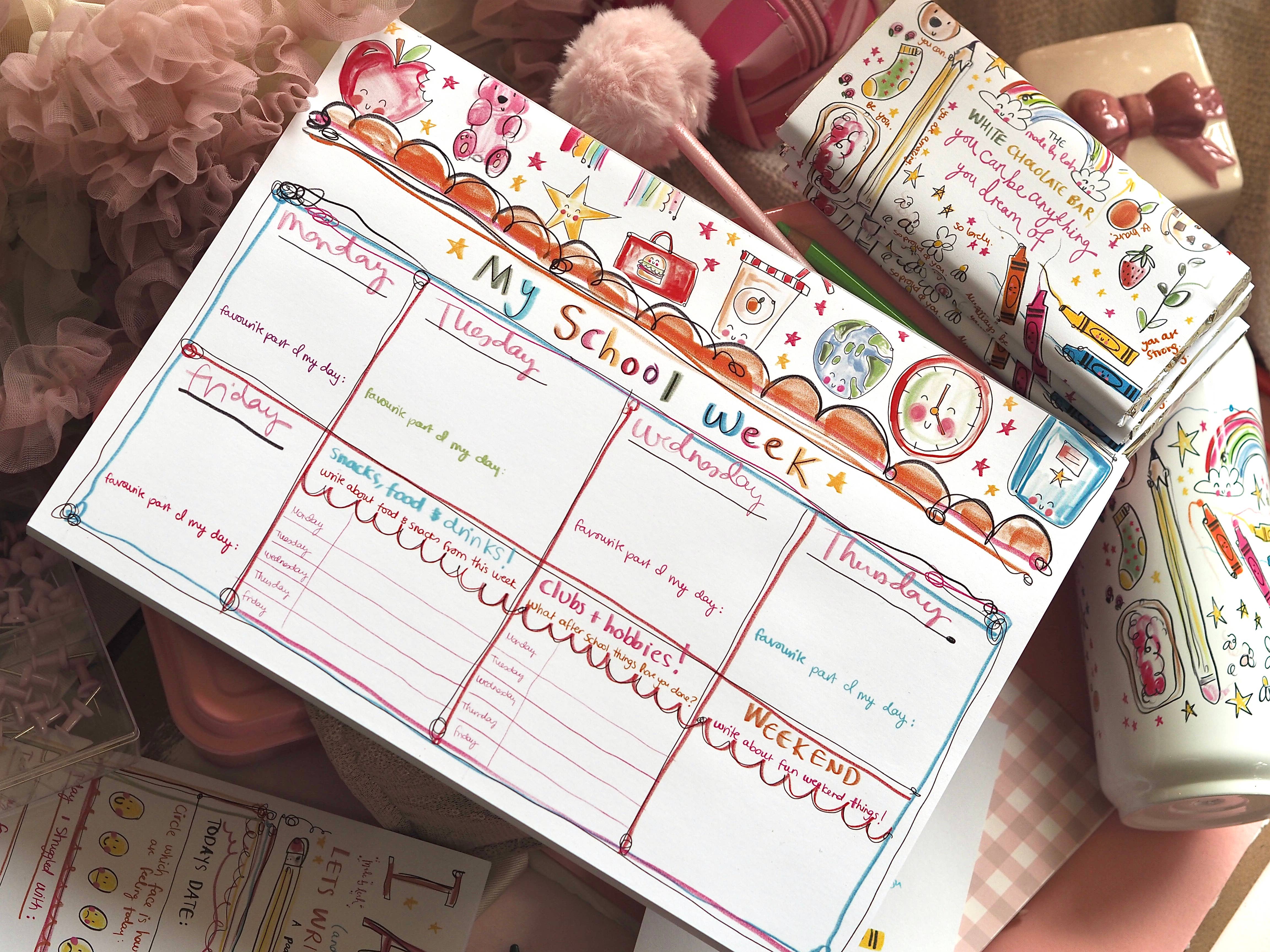 Made by Leah – wholesale Planner – The ‘My School’ Week Desk Pad8