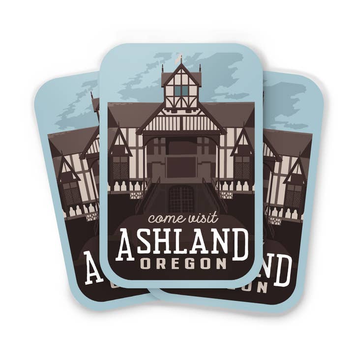 Ashland, Oregon Weatherproof Sticker for wholesale by Recollection Project