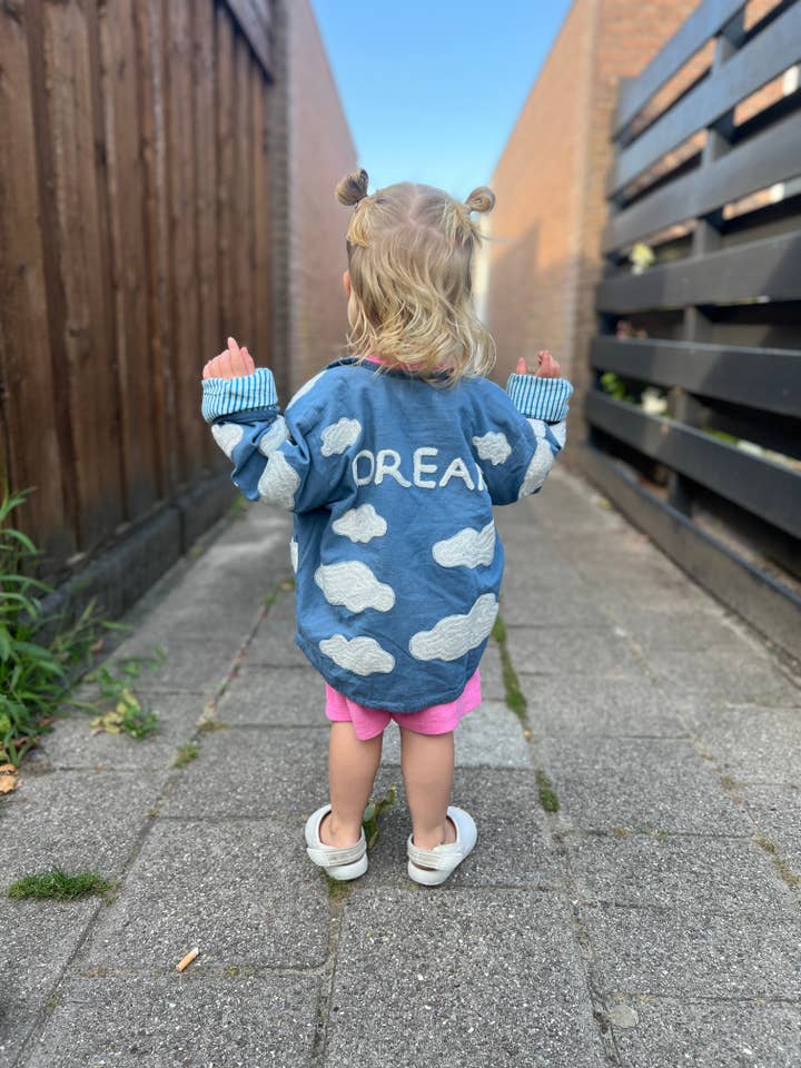 ToutVintage - Wholesale Jacket - Kids - Cotton embroidery jacket cloud KIDS10