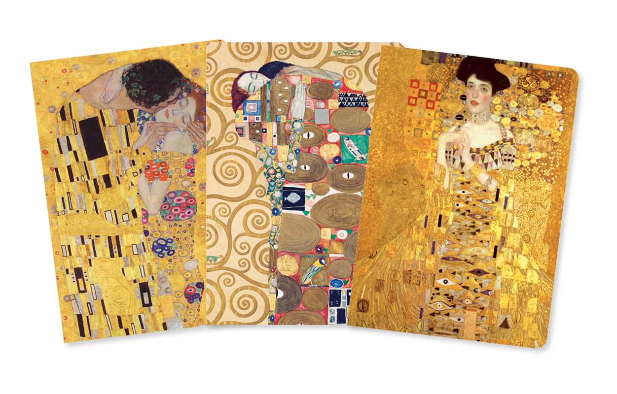 Simon & Schuster - Wholesale Notebook - Gustav Klimt Set of 3 Mini Notebooks by1