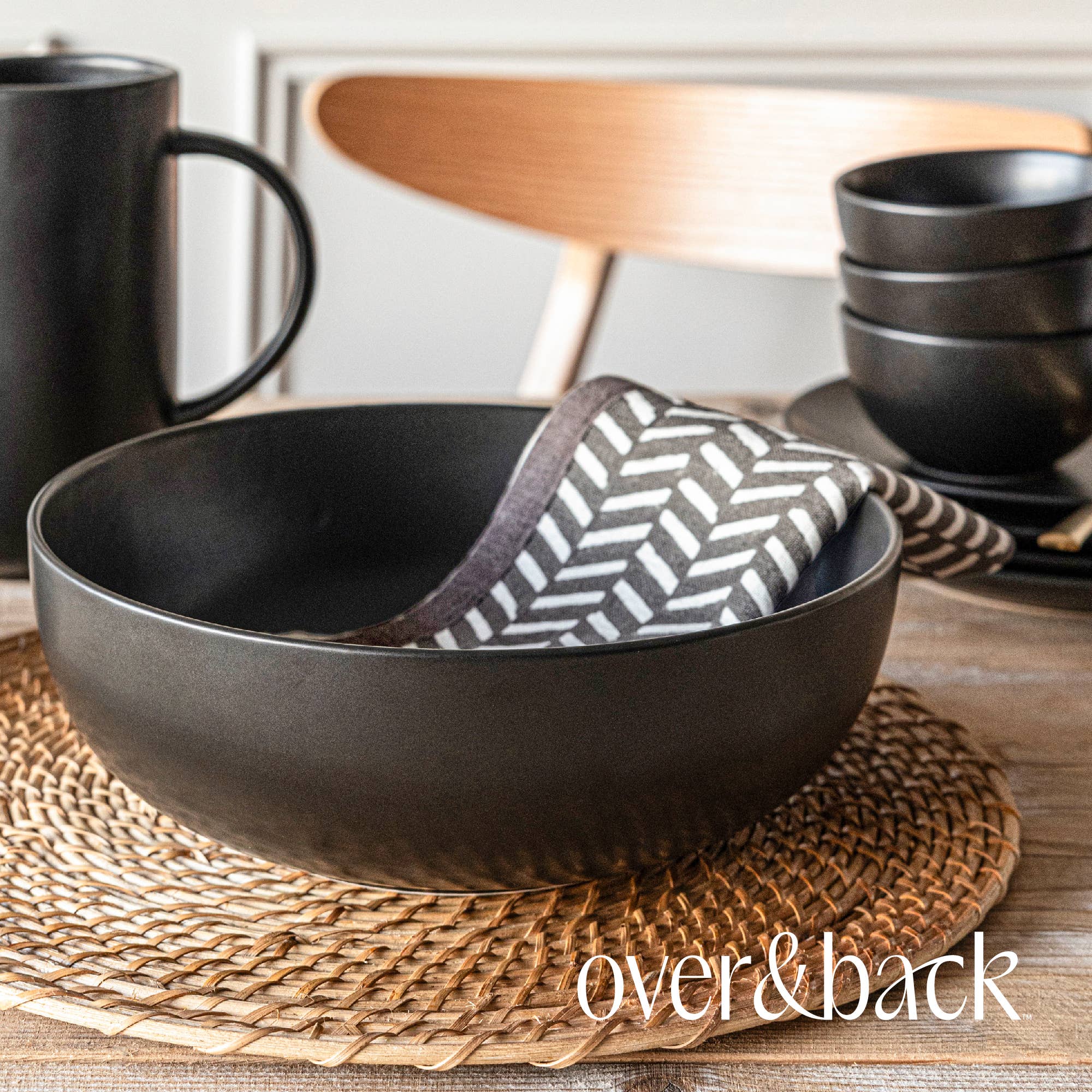 over&back - Wholesale Dinner & Cloth Napkin - Artisan Hand-Blocked Cloth Napkins – 100% Cotton – Set of 4 62