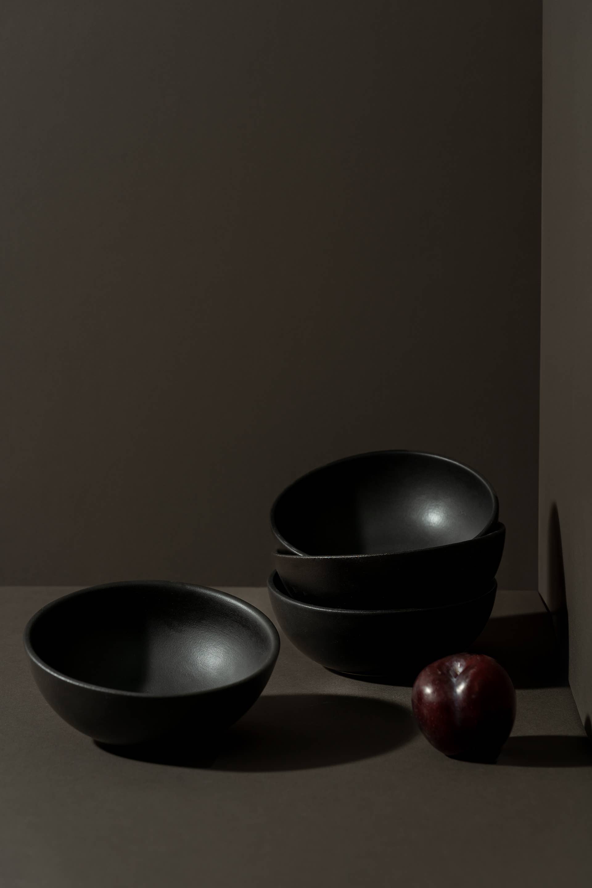 GHARYAN Stoneware & Olive Wood Tableware | Ships from USA - Wholesale Bowl - Handmade Stoneware Cereal Bowl | Dadasi 10 oz1