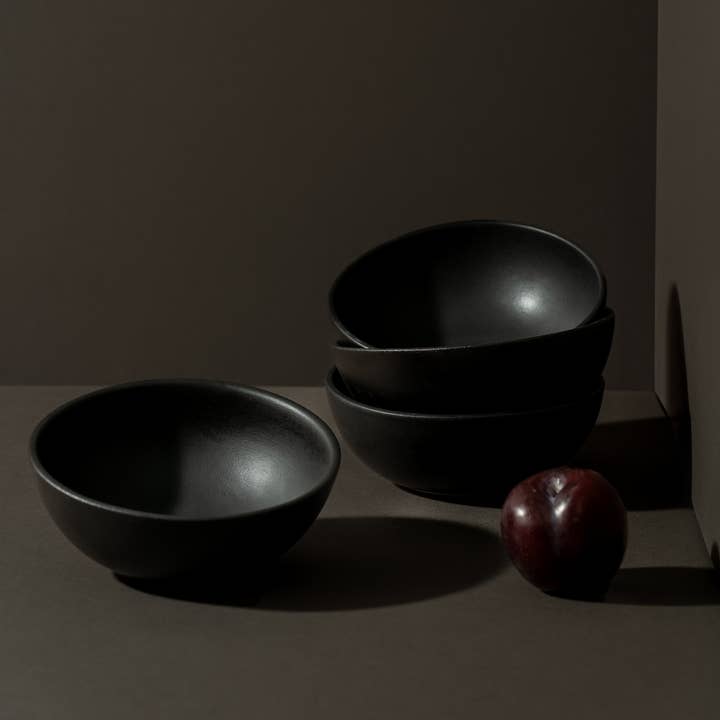 GHARYAN Stoneware & Olive Wood Tableware | Ships from USA - Wholesale Bowl - Handmade Stoneware Cereal Bowl | Dadasi 10 oz1