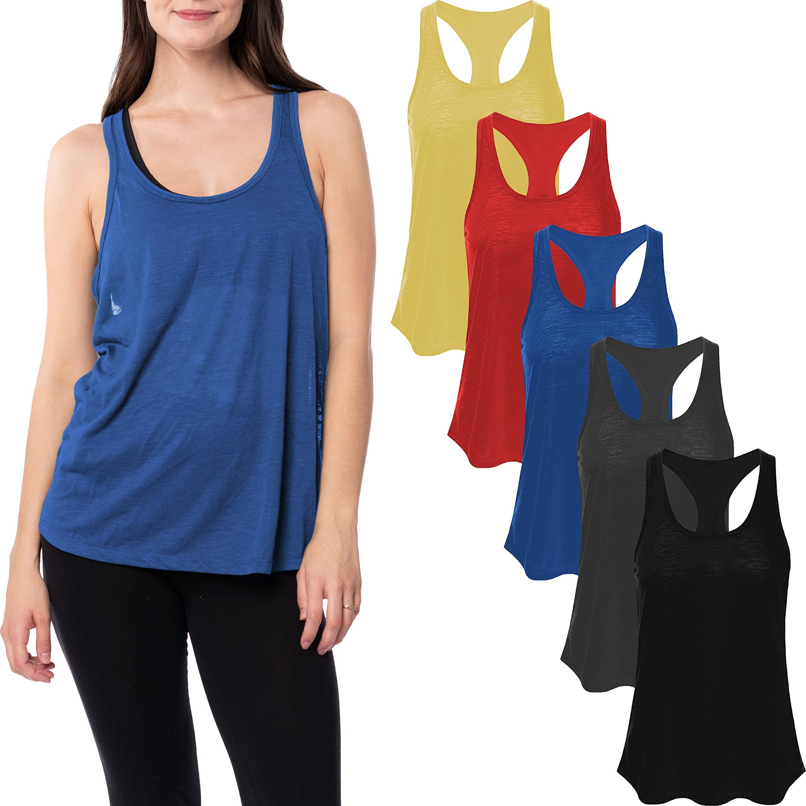 I-Wear Brands – wholesale Tank top – Women′s – 5 Pack Women's Racerback Rayon-Stretch Tank Tops6