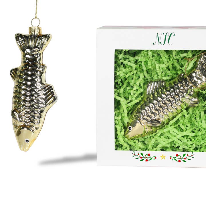 North Star Christmas | Fish Glass Ornament for wholesale by North Star Christmas