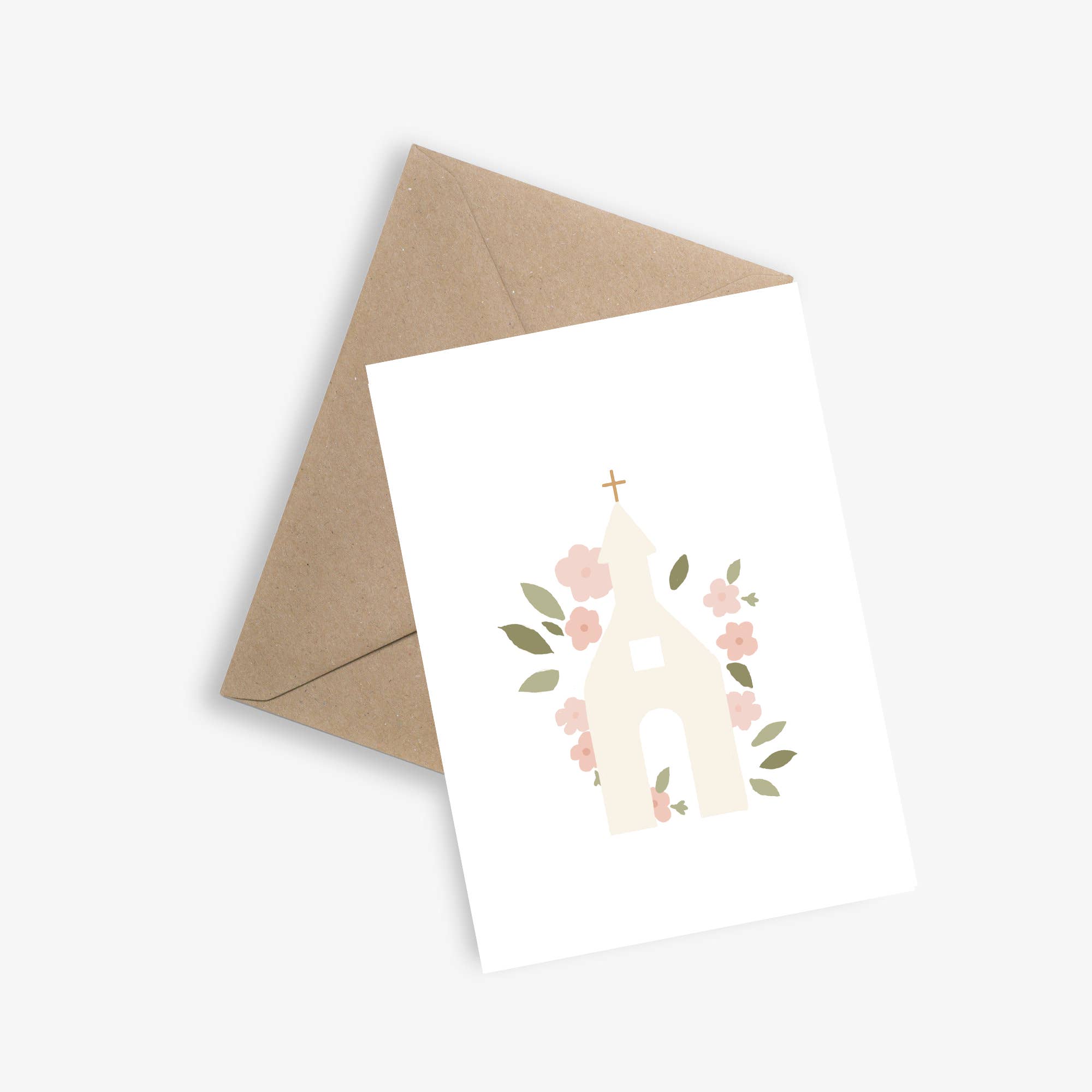 LE PAPIER GRAPHIQUE - Wholesale Religious Card - The Chapel - Ceremony card (wedding, communion, baptism)