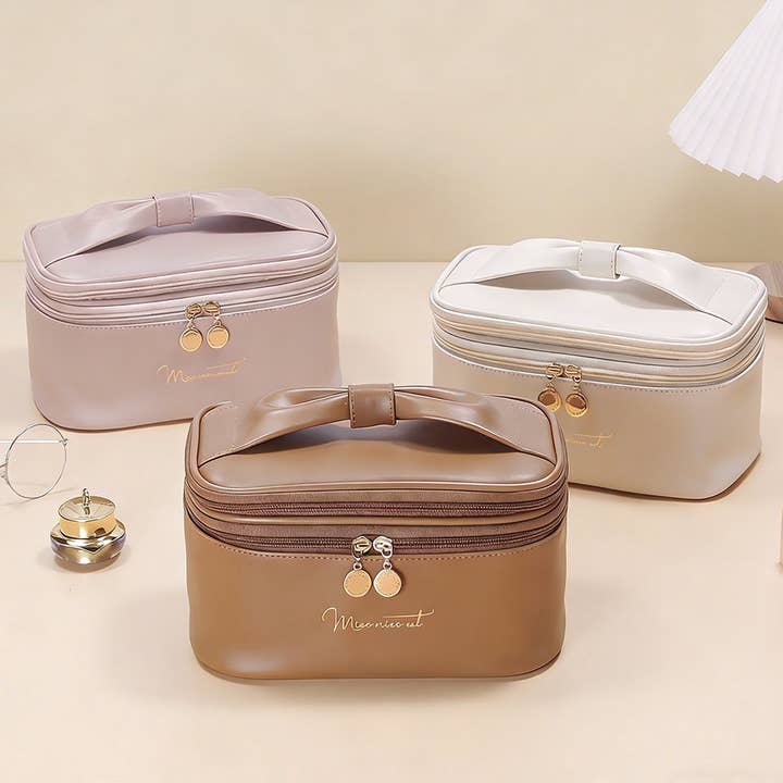 SIMPLE GOLD-STAMPED SOLID COLOR LEATHER HANDBAG_CUAB01134 for wholesale by DOUBLJU