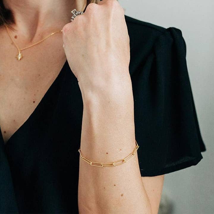 Adorn512 - Wholesale Link & Chain Bracelet - Paperclip Chain Bracelet7