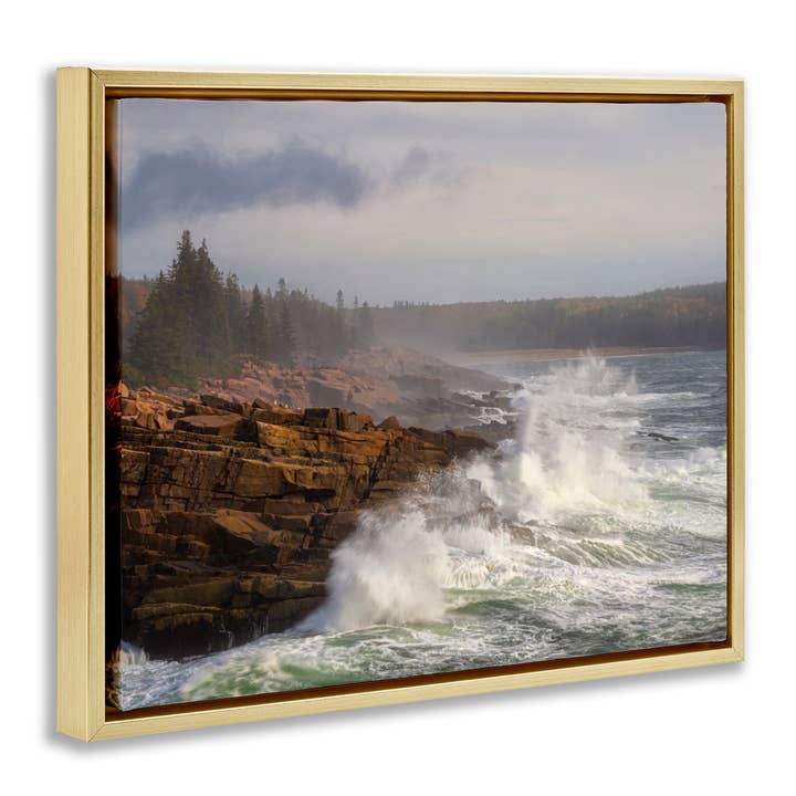 Stupell Industries - Wholesale Wall Sign - Rough Waves on Cliff - Framed Wall Art16
