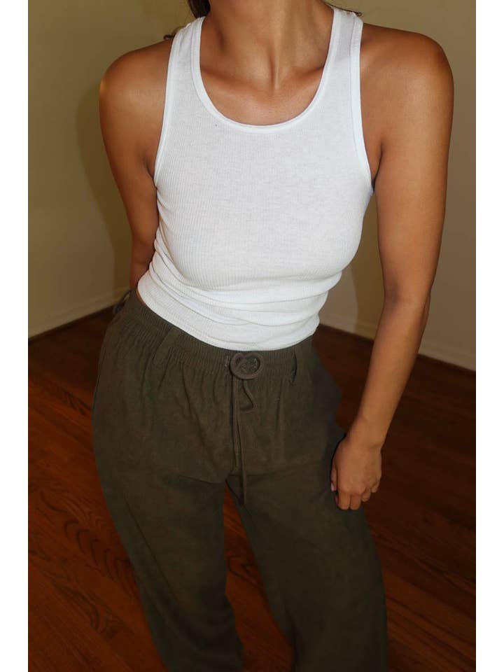 Salty - Wholesale Pants - Women's - CORD DRAWSTRING WIDE PANTS9