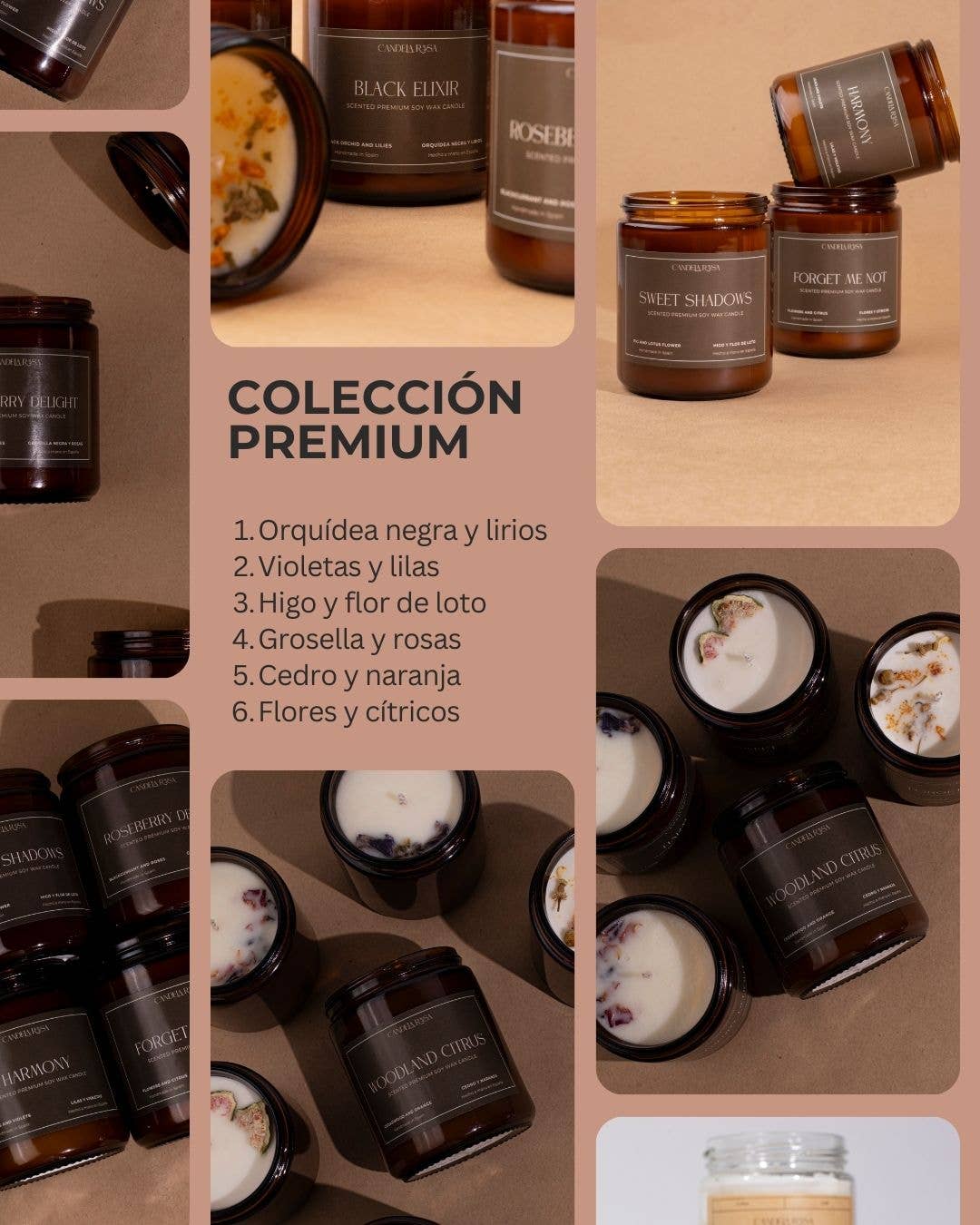 Candela Rosa - Venta al por mayor Ceras perfumadas - Ambientador sólido natural para armario de cera de soja 5