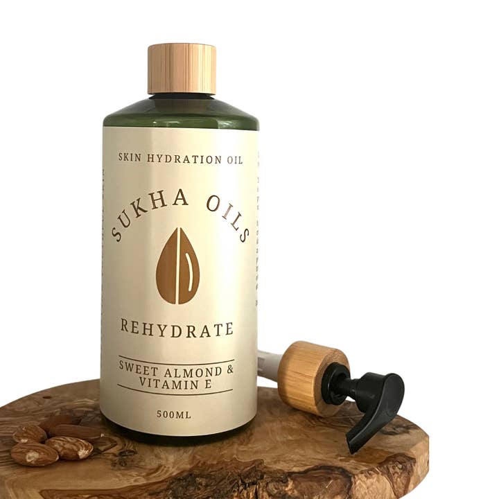 Skin Massage Oil Rehydrate Oil 500ml x4PK for wholesale by Sukha Oils Ltd