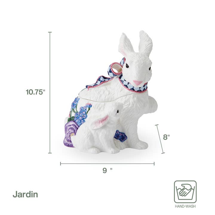 MULTI Fitz & Floyd Jardin Rabbit Cookie Jar Giftbox for wholesale on Faire5
