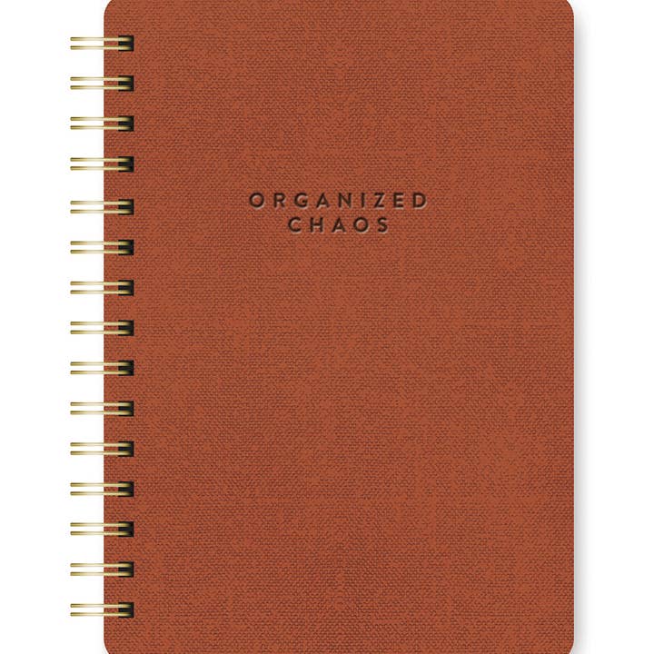 Studio Oh! - Wholesale Notebook - Agatha Notebooks - Organized Chaos (Cinnamon Brown)1