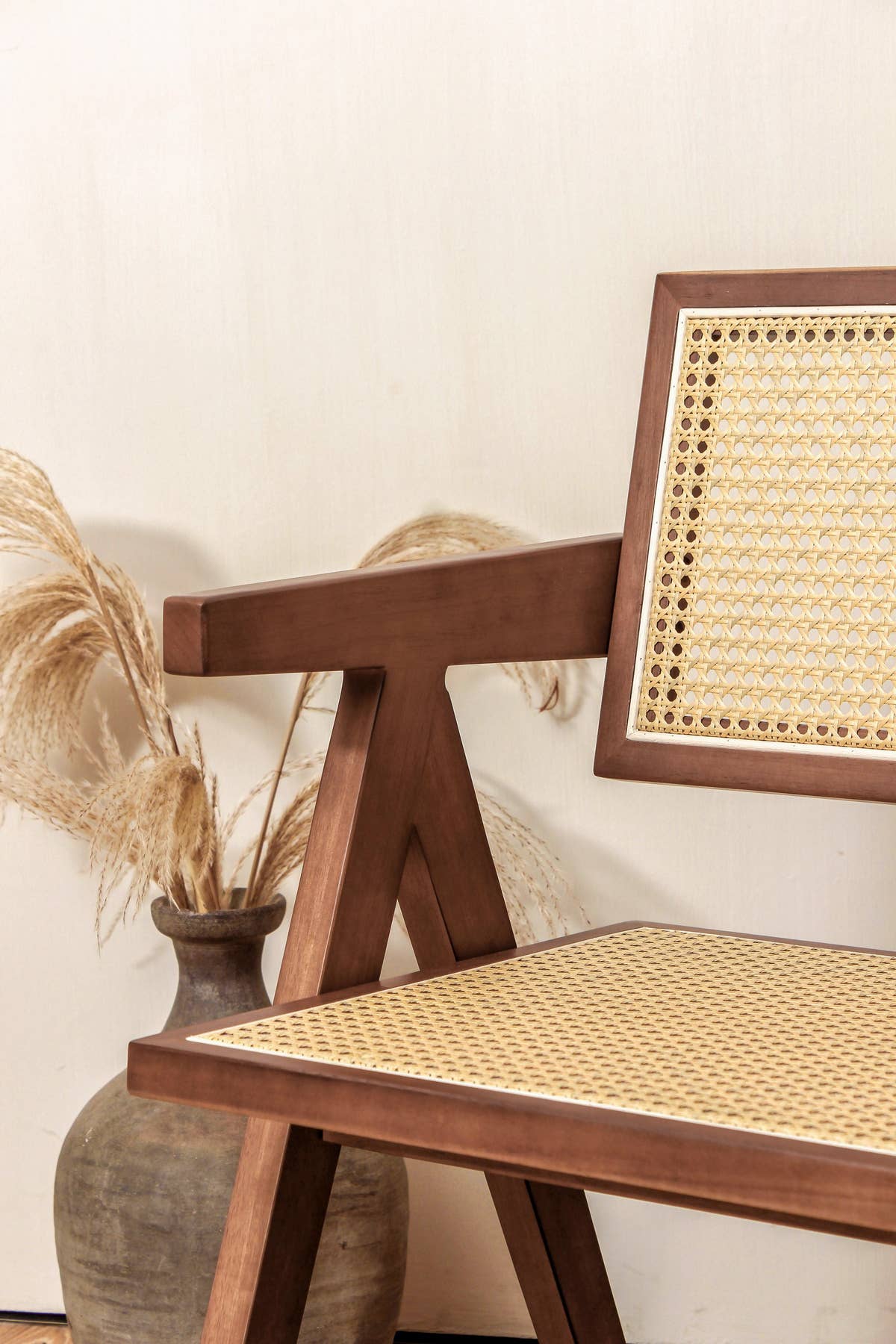 Element Accessories EU - Wholesale Chair - chair Pierre Jeanneret massive wood + rattan, high quality5