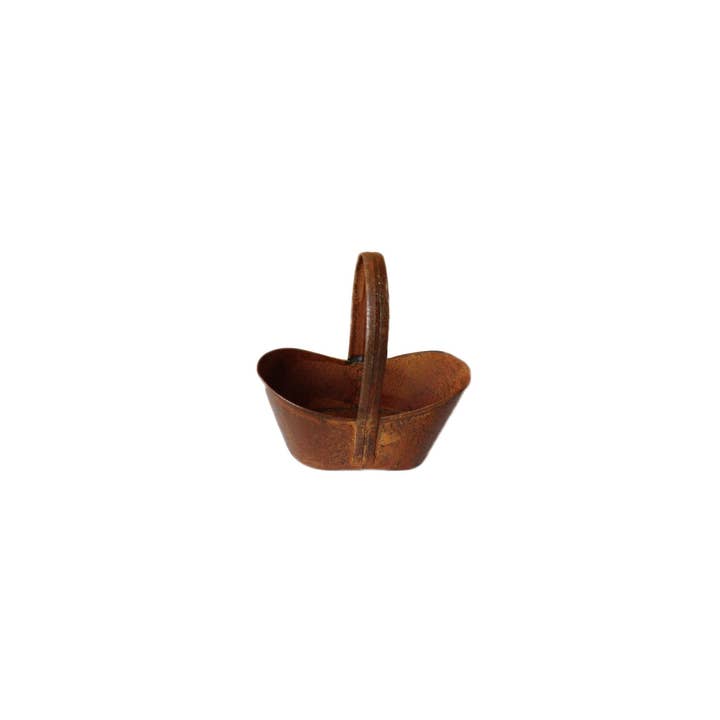 Home Kreation by KK dba Kraft Klub - Wholesale Plant Pot - HANDMADE RUSTY MINI PLANTER W/HANDLE 3"x3"