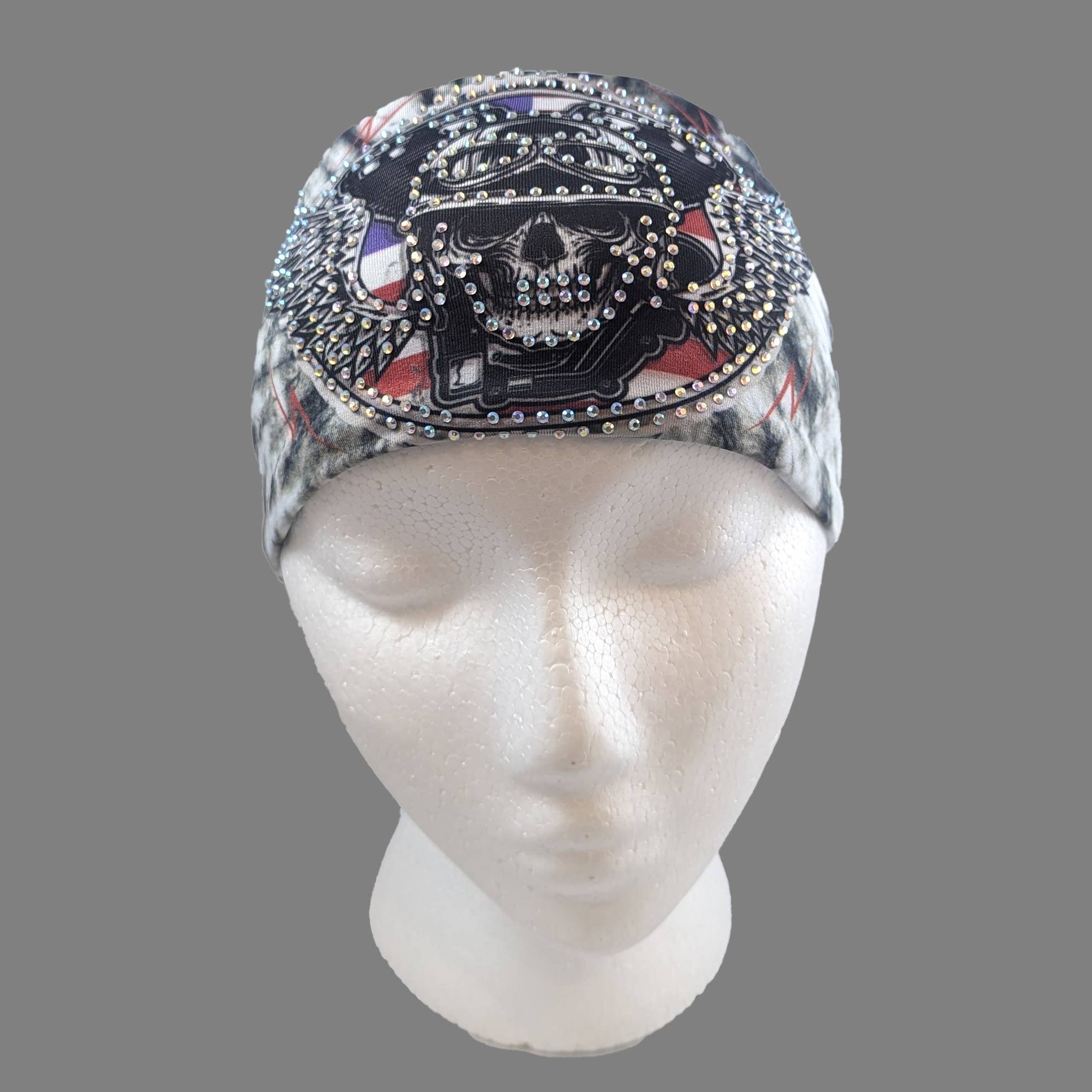 HW103R - Tie Dye Motorhead head wrap for wholesale by Gem City Attire