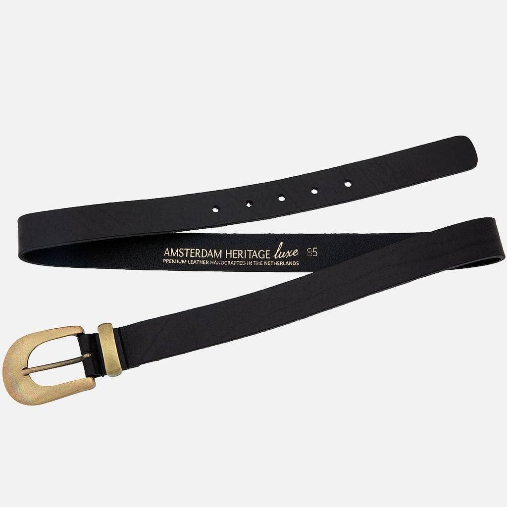 Amsterdam Heritage Leather Belts, Bags, Jackets & Apparel - Vente Ceinture – femme - FABRIQUÉ SUR COMMANDE Annie | Ceinture fine en cuir avec boucle dorée pour femme35