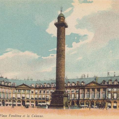 Found Image Press – Engroshandel Kunsttryk – Kunsttryk PS-230 Place Vendôme og søjle0