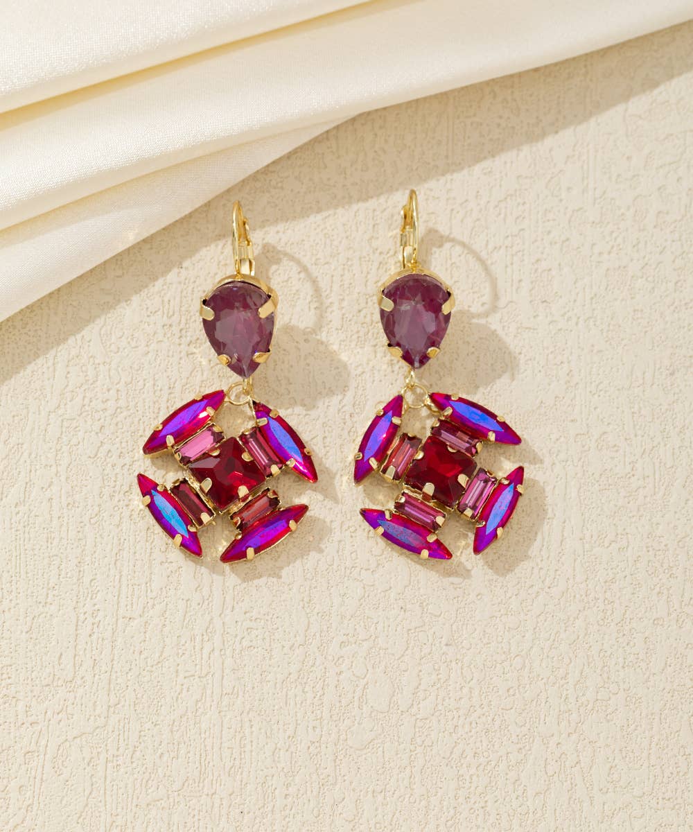 Blossom bijoux - Vendita all'ingrosso Orecchini pendenti - Orecchini pendenti in cristallo – 26AHBOL0401