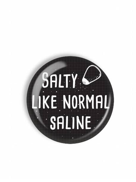 Badge Reel Topper - Salty Like Normal for wholesale by Snarkynurses