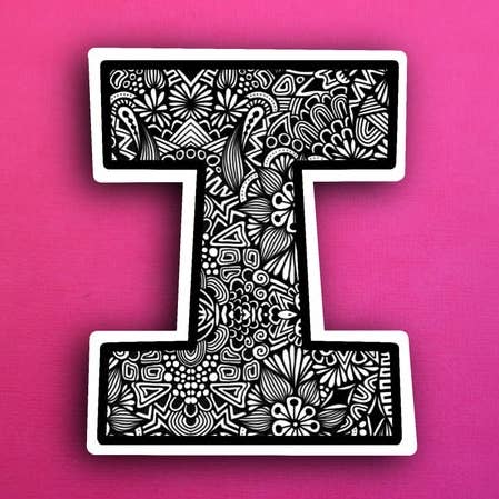 Small Block Letter I (WATERPROOF) for wholesale by Zenspire Designs