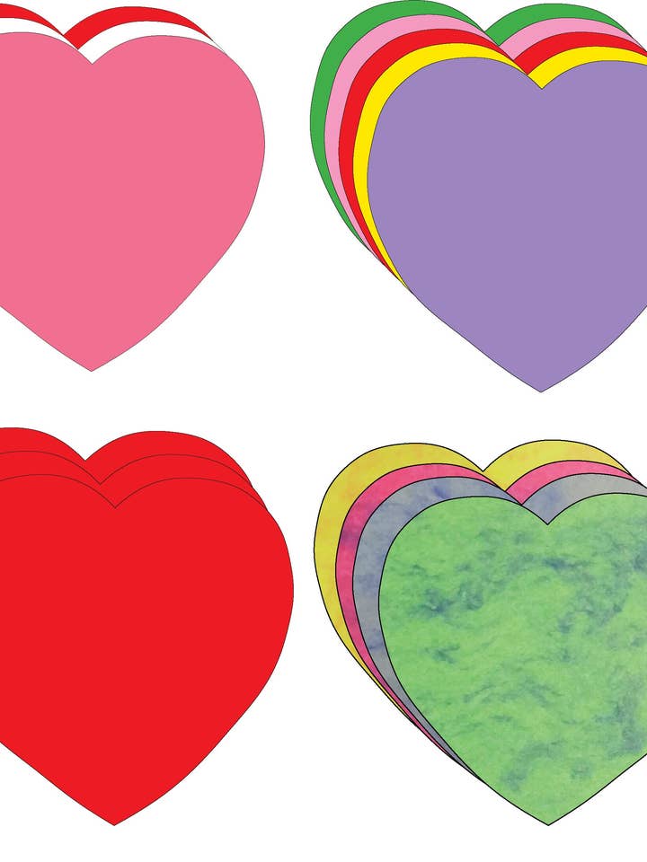 Ensemble à découpes - Saint-Valentin pour la vente par Creative Shapes Etc.