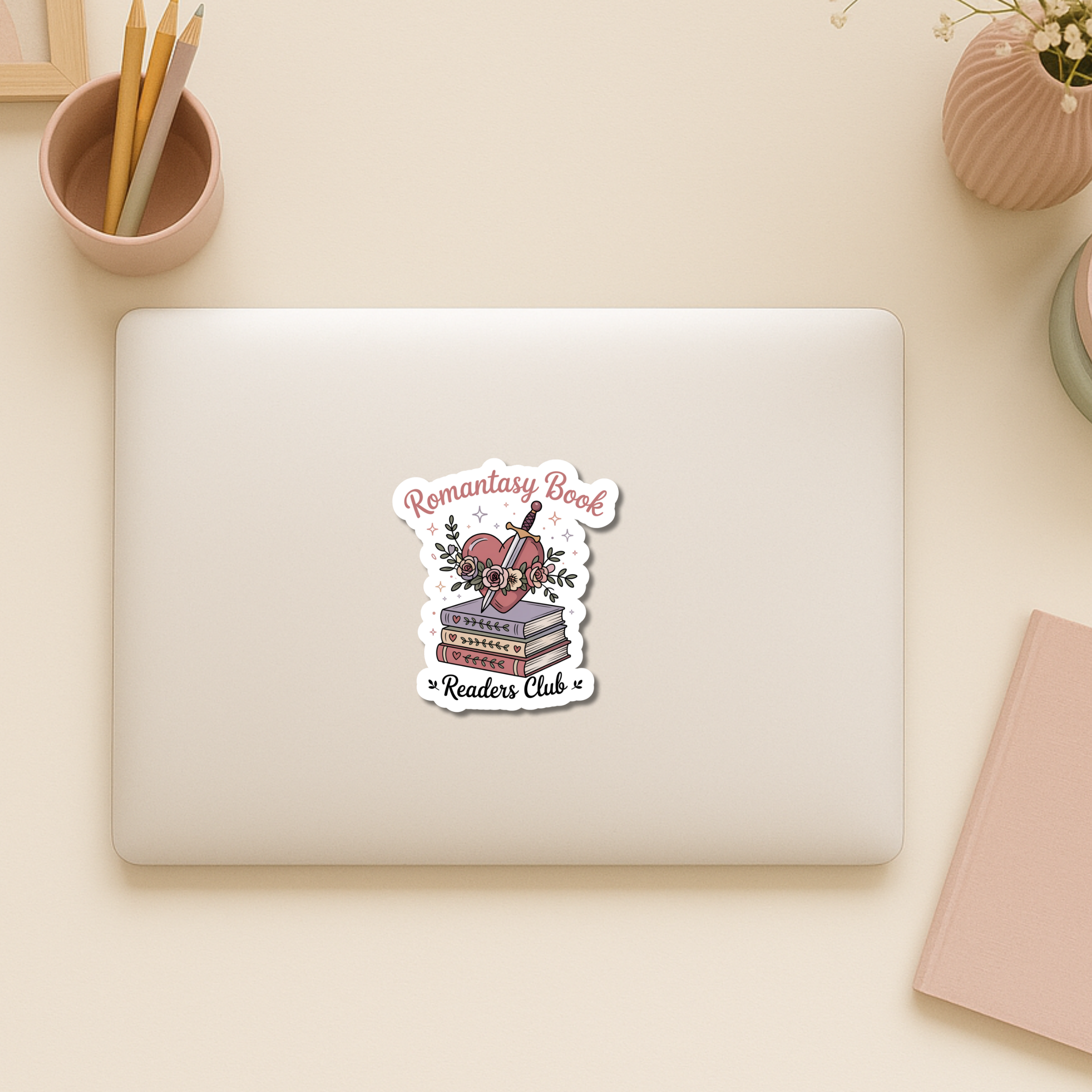 Auburn Row Design - Wholesale Sticker - Romantasy Reader Die Cut Sticker 2