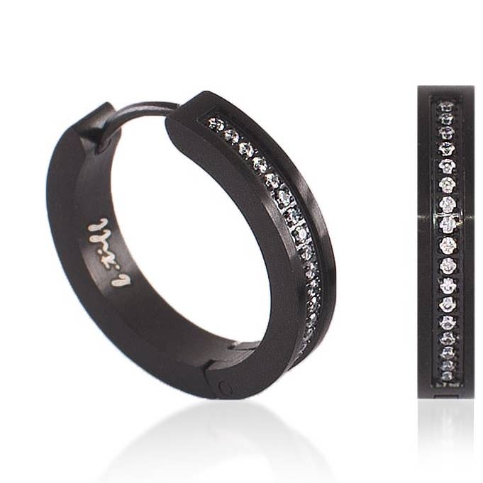 ER411 B.Tiff Pave 34-Stein-Creolen für den Großhandel von B.Tiff