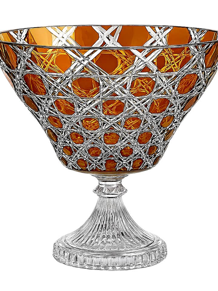 Verdura Trumpet Vase (Sunlit Amber) for wholesale by Molten Majesty